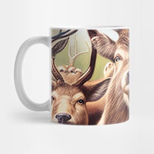 Stag Deer Wild Nature Funny Happy Humor Photo Selfie Mug